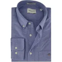 Gant blauw overhemd regular fit button down boord