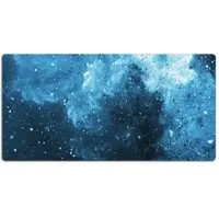 Tulup Bureau Onderlegger - De Lucht 's Nachts Computer Mat - 120 x 60 cm - Blauw Bureau Pad - Computer Mat - Muis- en toetsenbord mat - Bureauonderlegger