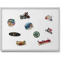 Tulup Magneetbord met Zilveren Frame - Wit Magnetisch Bord in Verschillende Kleuren - 70 cm x 50 cm - Kleur wit - Magnetisch Bord Kindvriendelijk - Memobord Magnetisch - Magnetisch Bord Rechthoekig