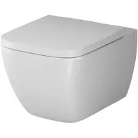 AM.PM Hangtoilet, wandtoilet, spoelloz toilet, wandcloset inclusief afneembaar toiletzitting met soft-close sluitmechanisme. Wandtoilet, spoelloz, wit
