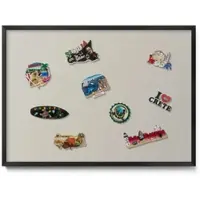 Tulup Magneetbord met Zwarte Frame - Romig Magneetbord in Effen Kleuren - 70 cm x 50 cm - Crèmekleur - Magnetisch Bord Kindvriendelijk - Memobord Magnetisch - Magnetisch Bord Rechthoekig