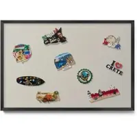 Tulup Magneetbord met Zwarte Frame - Romig Magneetbord in Stijlvolle Kleuren - 60 cm x 40 cm - Crèmekleur - Memobord Magnetisch - Magnetisch Bord Rechthoekig - Magnetisch Bord voor aan de Wand