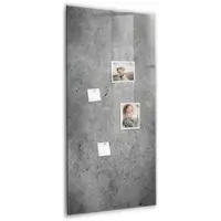 Tulup Whitebord - Concreet - 60 x 120 cm - Grijs Magnet Board - Gratis 5 Sterke Magneten + Whiteboard Marker & Wisser - Design Memobord - Magneetbord Muur - Ideeënbord Thuiswerkplek