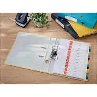 Leitz Cosy ordner met soft touch oppervlak, rug van 5 cm, geel - 2 stuks
