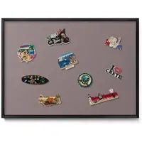 Tulup Magneetbord met Zwarte Frame - Bruin Magneetbord Met Effen Achtergrond - 70 cm x 50 cm - Lichtbruine kleur - Magnetisch Bord Muurbevestiging - Memobord voor Keuken - Magnetisch Wandbord