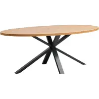 Profijt Meubel Eettafel Caltana 170x105 cm lichtbruin ovaal