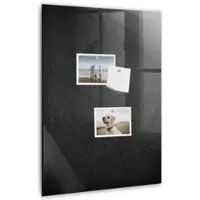Tulup Whitebord - Donkere rots - 40 x 60 cm - Zwart Memo Bord - Gratis 5 Sterke Magneten + Whiteboard Marker & Wisser - Stylish Memo Board - Memobord Keuken - Notitiebord Werkplek