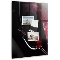 Tulup Whitebord - Gemorste wijn - 40 x 60 cm - Rood Magnetic Board - Gratis 5 Sterke Magneten + Whiteboard Marker & Wisser - Minimalistisch Prikbord - Memobord Magnetisch - Planning Muur