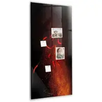 Tulup Whitebord - Hete pepers - 60 x 120 cm - Rood Magnetisch Memobord - Gratis 5 Sterke Magneten + Whiteboard Marker & Wisser - Scandinavisch Design Bord - Memo Bord - Planning Muur