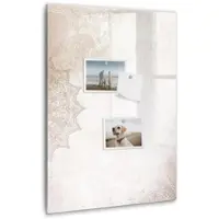 Coloray Whitebord - Mandala's - 40 x 60 cm - Beige Foto Magneetbord - Gratis 5 Sterke Magneten + Whiteboard Marker & Wisser - Organizer Muur - Magneetbord Muur - Notitiebord Werkplek