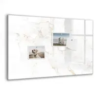 Tulup Whitebord - Elegant marmer - 60 x 40 cm - Wit Magnetisch Bord - Gratis 5 Sterke Magneten + Whiteboard Marker & Wisser - Decoratief Magnetisch Bord - Magnetisch Bord - Productiviteit Tools
