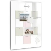 Coloray Whitebord - Jaarplanner - 40 x 60 cm - Wit Magneetbord Muur - Gratis 5 Sterke Magneten + Whiteboard Marker & Wisser - Stylish Memo Board - Magneetbord Keuken - Organiseer Je Bureau