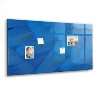Tulup Whitebord - Vogelveer - 120 x 60 cm - Blauw Magnet Board - Gratis 5 Sterke Magneten + Whiteboard Marker & Wisser - Organizer Muur - Magnetisch Wandbord - Planning Muur