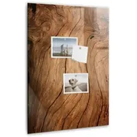 Tulup Whitebord - Oud hout - 40 x 60 cm - Bruin Magneetbord Design - Gratis 5 Sterke Magneten + Whiteboard Marker & Wisser - Organizer Muur - Magneetbord Rechthoekig - Organiseer Je Bureau