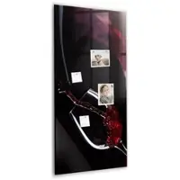 Tulup Whitebord - Gemorste wijn - 60 x 120 cm - Rood Memobord Magnetisch - Gratis 5 Sterke Magneten + Whiteboard Marker & Wisser - Organizer Muur - Memo Bord - Notitiebord Werkplek