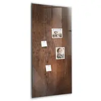 Tulup Whitebord - Donker hout - 60 x 120 cm - Bruin Magneetbord Design - Gratis 5 Sterke Magneten + Whiteboard Marker & Wisser - Organizer Muur - Memobord Magnetisch - Organiseer Je Bureau