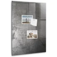 Tulup Whitebord - Bekrast metaal - 40 x 60 cm - Grijs Magnetisch Memobord - Gratis 5 Sterke Magneten + Whiteboard Marker & Wisser - Interieur Accessoires Kantoor - Magneetbord Design - Planning Muur