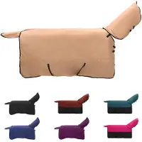 vidaXL Paardendeken Cappuccino 85 cm Polyester