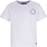 Like Flo Boys T-shirt met backprint wit Jongens Katoen Ronde hals Backprint - maat 122/128