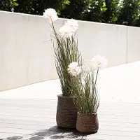 Viana Kunstbloemen decoratieve bolbloem allium sierui kunst 54cm
