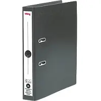 Viking Prem Touch Smal Hangordner A4 50 mm Zwart 2 Ringen Karton Mat Staand Gerecycled