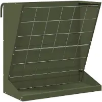 vidaXL - Hooihouder - Olijfgroen - 71 - x - 33 - x - 70 - cm - 5 - kg - Koudgewalst - Staal
