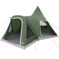 vidaXL Teepee Tent voor 5 Personen 5-persoons Groen
