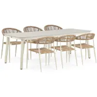 De Laan Lifestyle Granada/Tavano 220 cm dining tuinset 7-delig