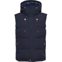 Superdry gewatteerd vest voor heren, klassiek marineblauw