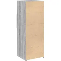 vidaXL Dressoir 30x42,5x93 cm bewerkt hout grijs sonoma eikenkleurig