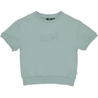 QPI T-shirt mintgroen Jongens Katoen Ronde hals Tekst - maat 92
