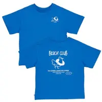 QPI Mini T-shirt met backprint blauw Jongens Katoen Ronde hals Backprint - maat 92
