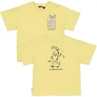 QPI Mini T-shirt met backprint geel Jongens Katoen Ronde hals Backprint - maat 86