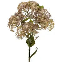 Viana Decoratieve tak steenkruid lichtroze 58cm