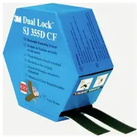 3M Dual Lock SJ355DCF REF Klittenband Om vast te plakken Paddenstoel (l x b) 5000 mm x 25 mm Zwart 1 paar