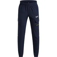 Under Armour Tech Utility Woven Cargobroek Kids Donkerblauw Zwart Zilver