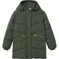 Name it Winterjas 'NKFMemo' goud / donkergroen