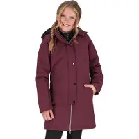 QHP Winterjas Maelynn Junior Wine Red - 164 | Paardrijsokken