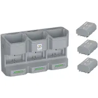 ZGCINE PC3-FZ100 Tri Battery Charging Case + 3 NP-FZ100 accu's