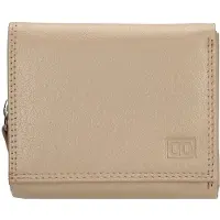 Double-D Overslag Portemonnee S RFID Licht Taupe