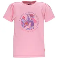 B.NOSY T-shirt roze Meisjes Stretchkatoen Ronde hals Printopdruk - maat 116