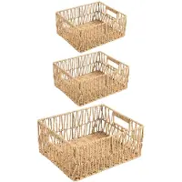 Idimex Opbergmanden ENIN, set van 3 – naturel