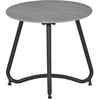 Garden Impressions Fons bijzettafel Ø45xH41 cm – carbon black - Centostone Napoli sand