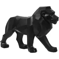 Home Deco Factory leeuw origami zwart l33cm