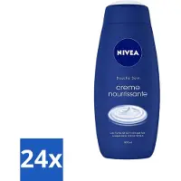 Nivea 24 x - Crème Care - Crème Bad - Unieke Crème Geur - 750 ml - Douchecrème - Verzorgende Crème - Huid Verzorging - Hydratatie - Pro-vitaminen