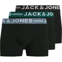 Jack & Jones Boxershorts 'Sense' lichtblauw / donkergroen / zwart / wit