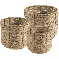 Idimex Zeegrasmanden CEBU, set van 3 - naturel