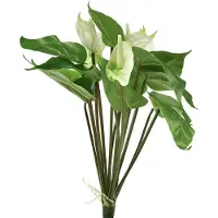 Viana Kunstbloemen, flamingobloem, kunstanthurium wit 36cm