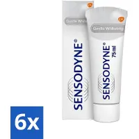 Sensodyne 6 x - Tandpasta - Gentle Whitening - Voor Gevoelige Tanden - 75 ml - Gevoelige Tanden - Tandpasta - Witte Tanden - Tandglazuur - Verkleuringen