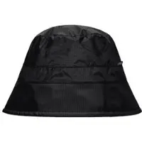 Rains Vissershoed Unisex Bucket Hat Ripstop Black-M / L